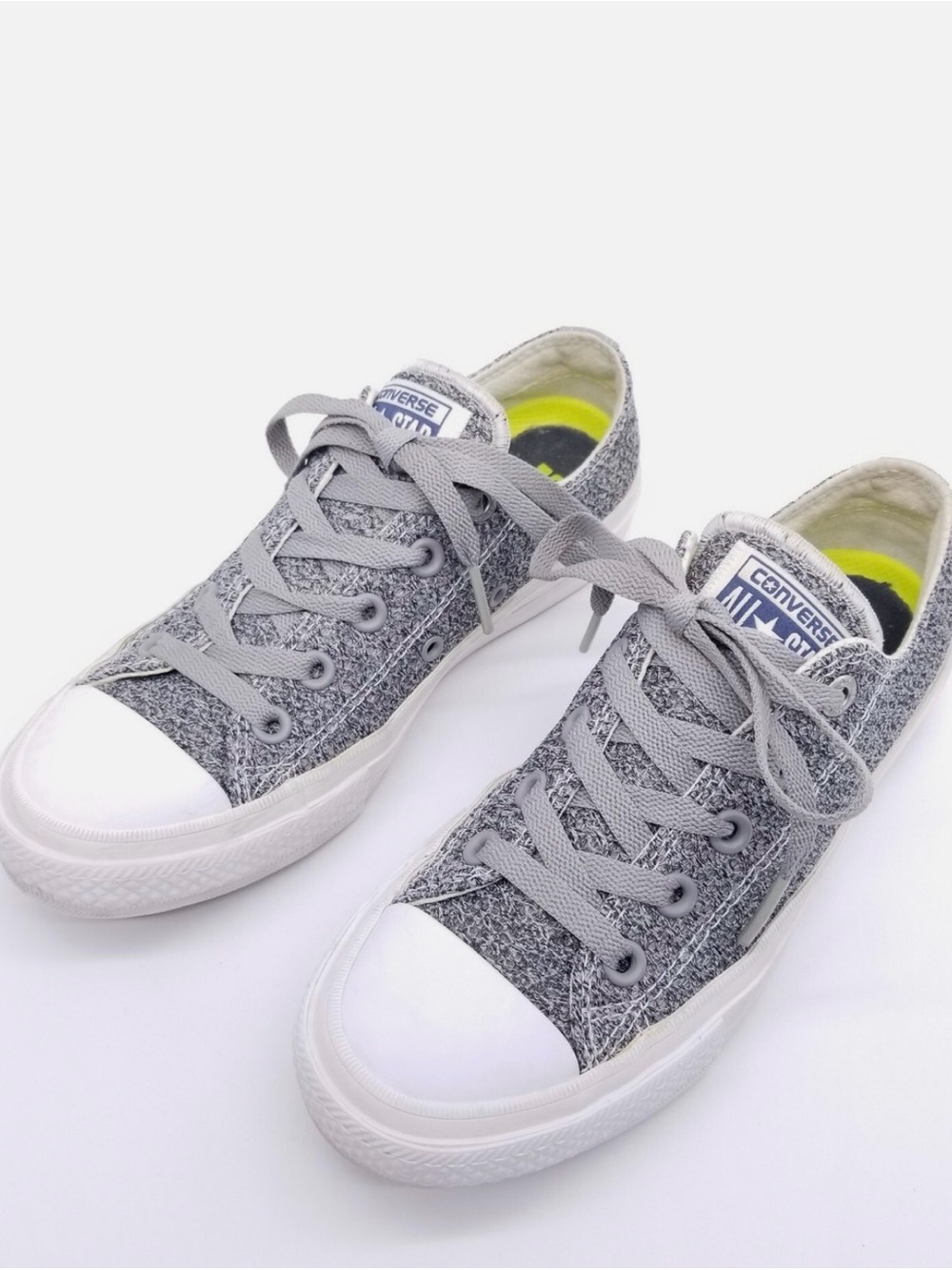 Converse Chuck Taylor II AIl Star Lunarlon Low Top Gray Knit
Sneaker Women's 8